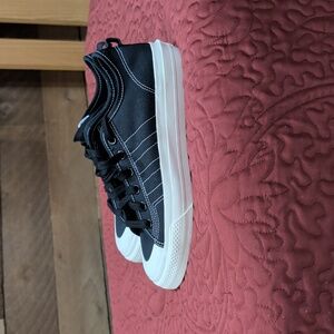 Adidas Black Nizza Canvas Sneakers